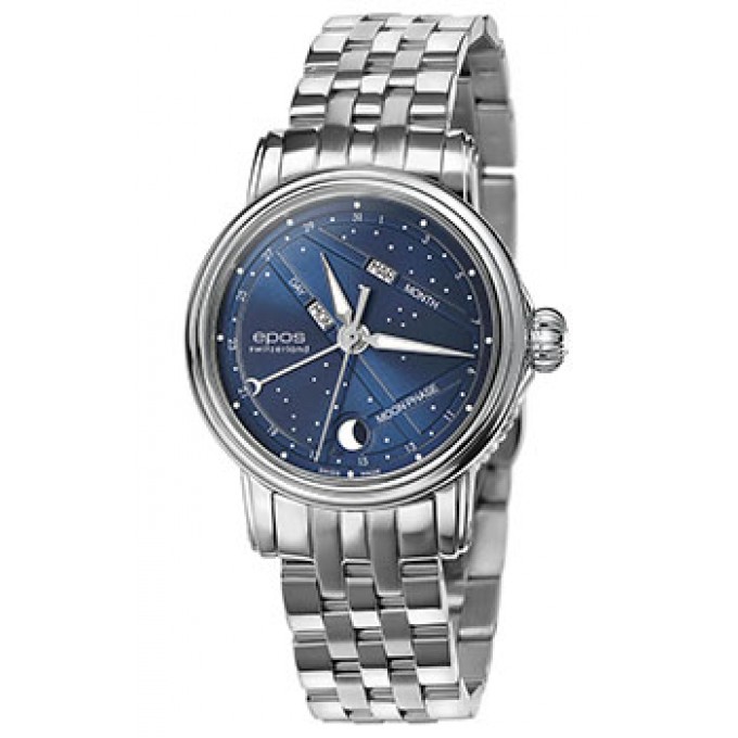 Швейцарские наручные женские часы EPOS 4391.832.20.16.30. Коллекция Ladies W197433