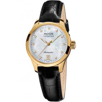 Швейцарские наручные  женские часы EPOS 4426.132.22.80.15. Коллекция Ladies