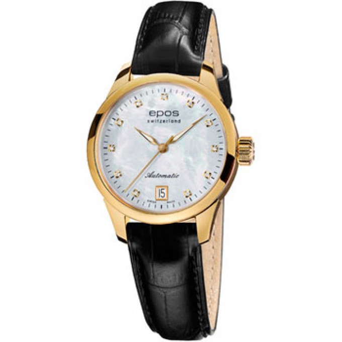 Швейцарские наручные женские часы EPOS 4426.132.22.80.15. Коллекция Ladies W197437