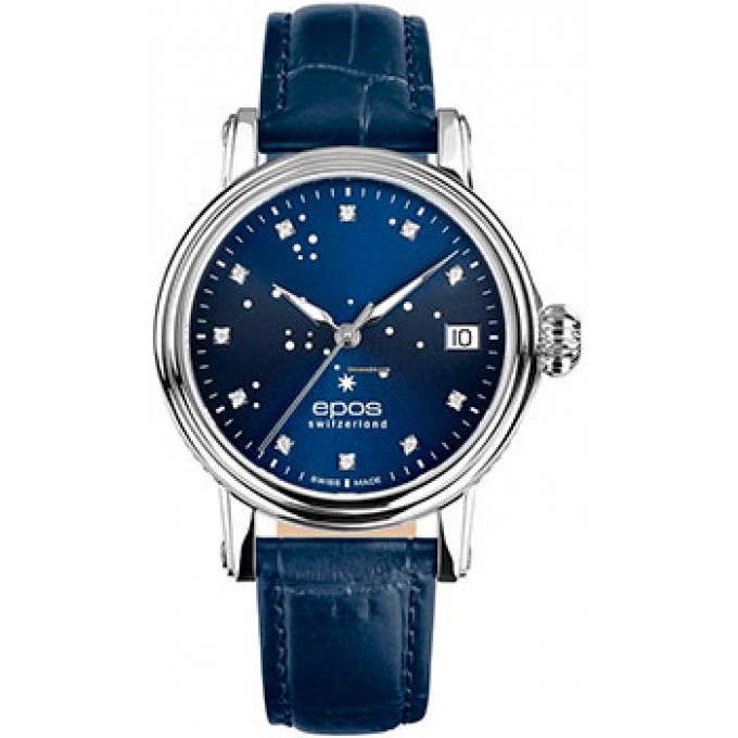 Швейцарские наручные женские часы EPOS 4390.152.20.96.16. Коллекция Ladies W236304