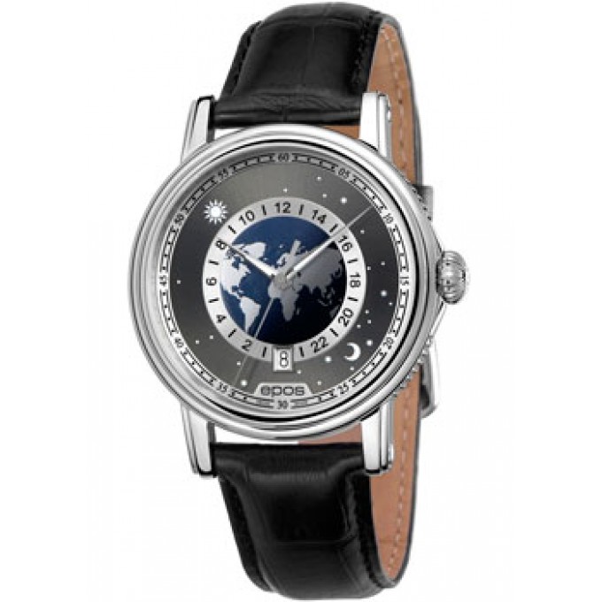 Швейцарские наручные мужские часы EPOS 3390.302.20.54.25. Коллекция Emotion W237794