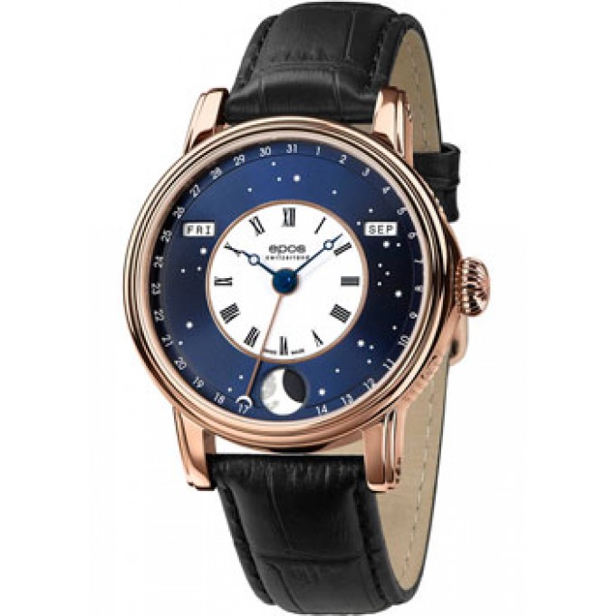 Швейцарские наручные мужские часы EPOS 3439.322.24.26.25. Коллекция V-Style W237800