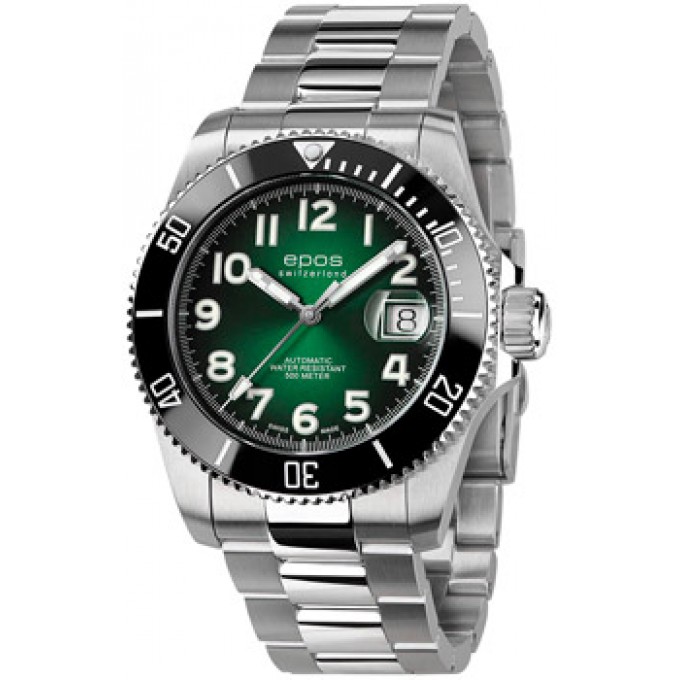 Швейцарские наручные мужские часы EPOS 3504.131.80.33.90. Коллекция Sportive W241302